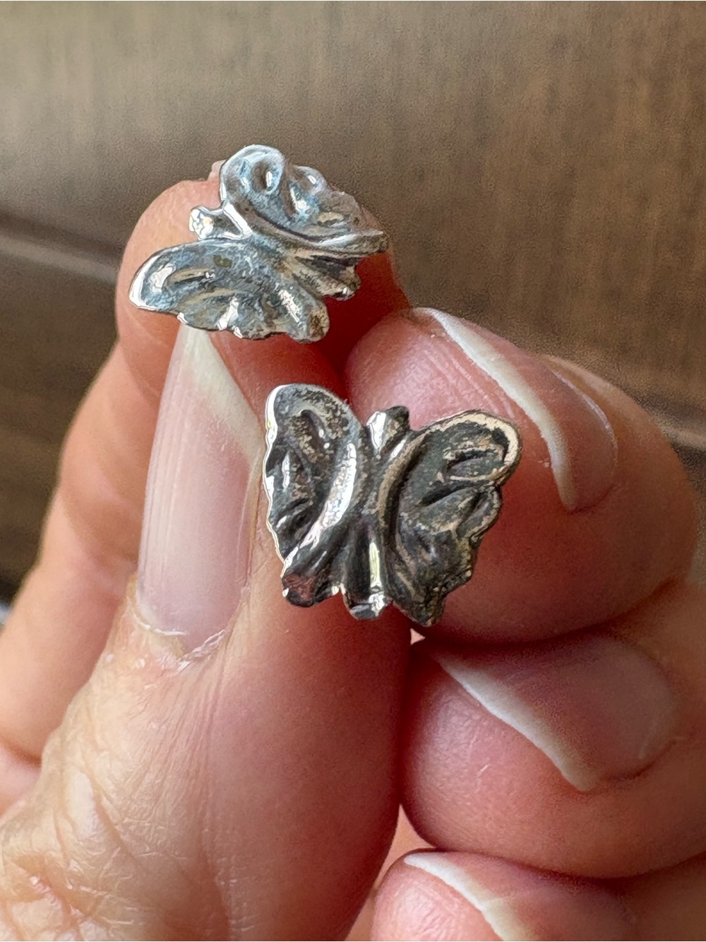 Vintage Avon Butterfly Stud Earrings Sterling Silver 925 90s NIB